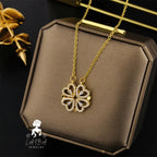 2-in-1 Magnetic Four Leaf Clover Necklace