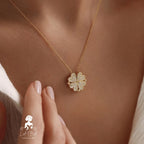 2-in-1 Magnetic Four Leaf Clover Necklace