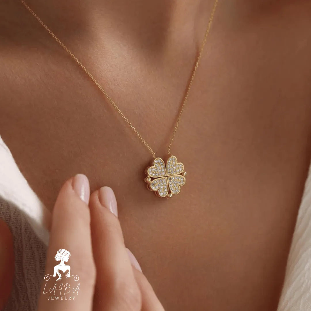 2-in-1 Magnetic Four Leaf Clover Necklace