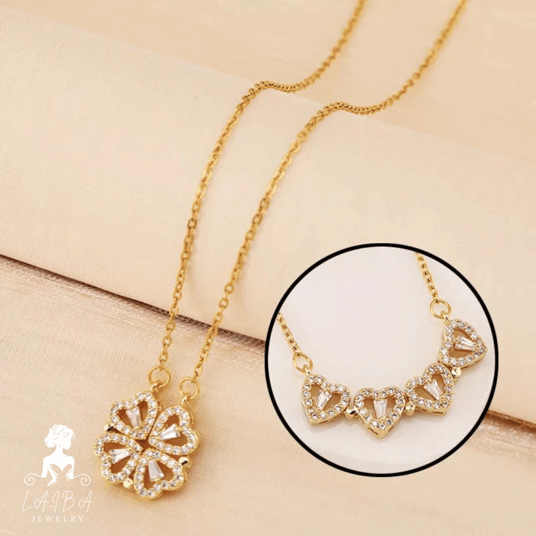 2-in-1 Magnetic Four Leaf Clover Necklace