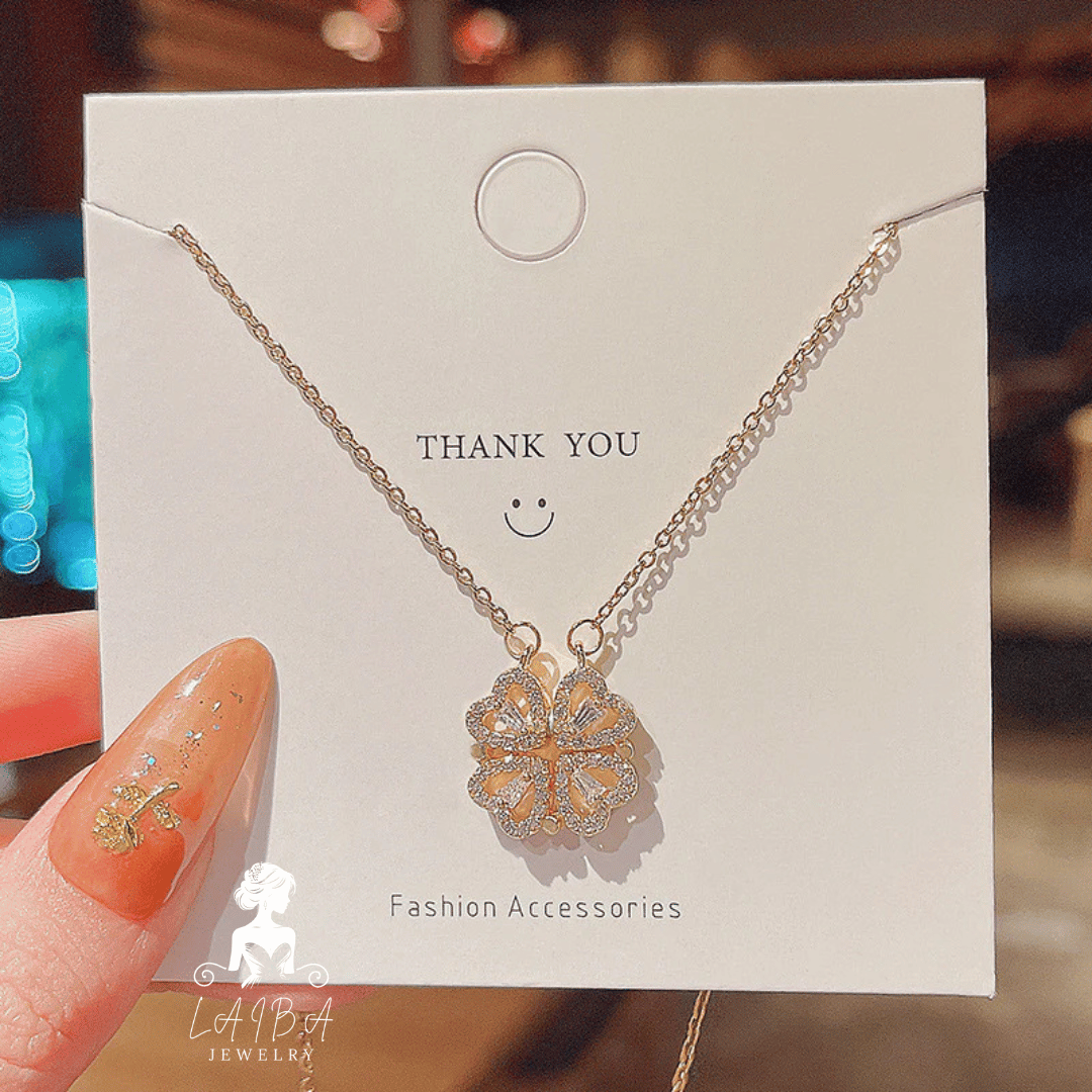 2-in-1 Magnetic Four Leaf Clover Necklace