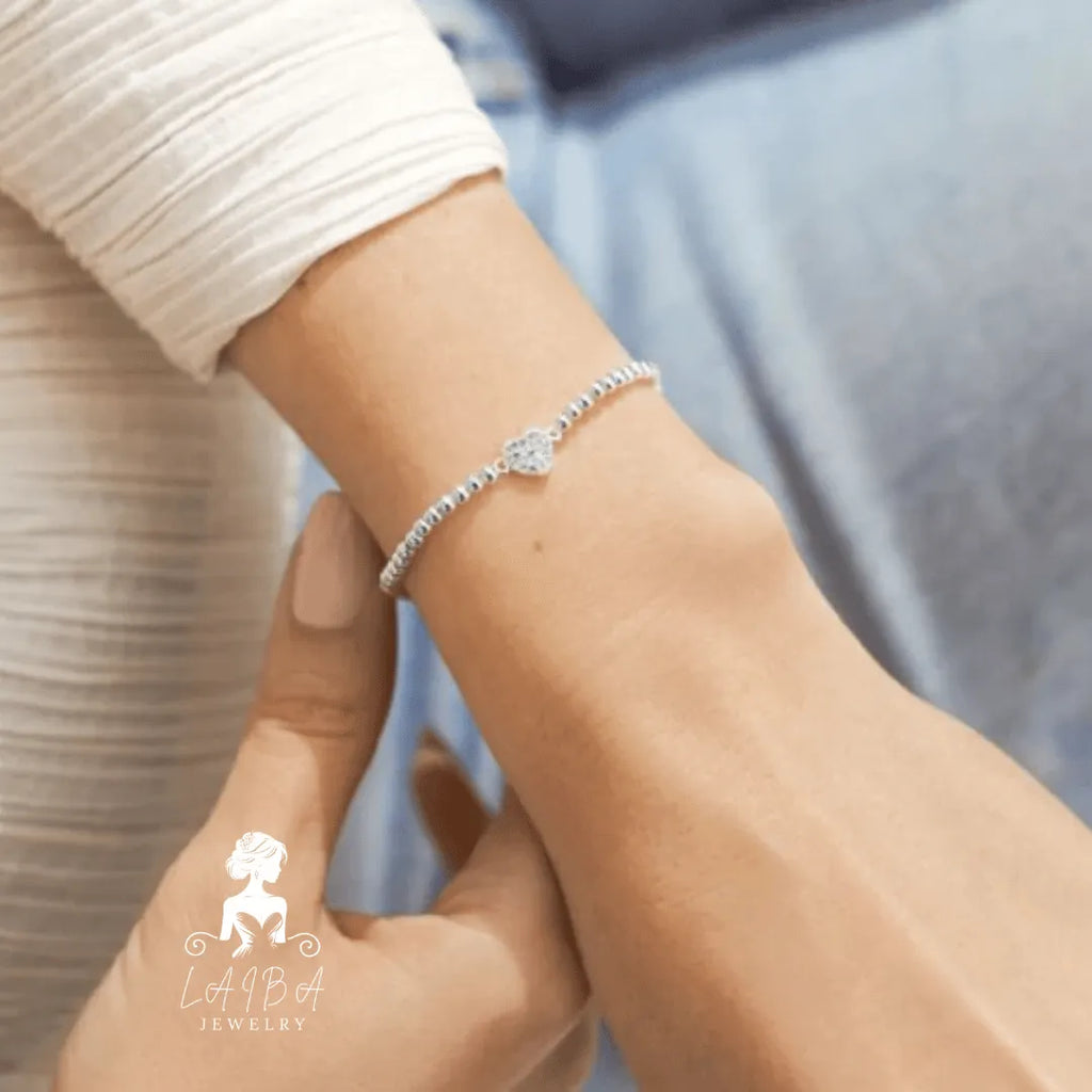 Imported Zirconia Bracelet - Hallmark Silver White Brilliant Cut (Include luxury bracelet box)