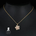 Zircon Rotating Chain Necklace